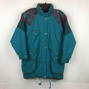 VTG 90’s New York Girl Paisley Color Block Jacket